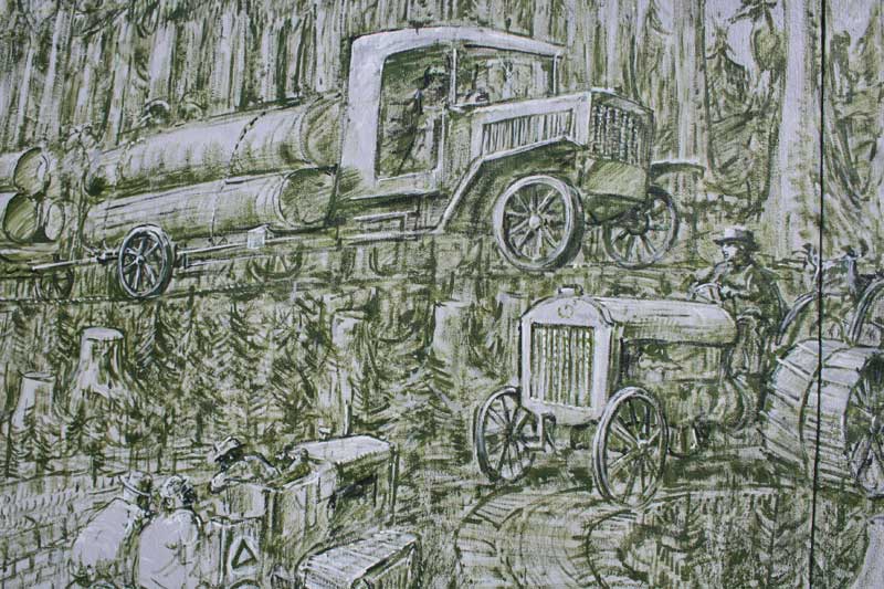 Mudge Forestry Truck Graeme Mudge Mural