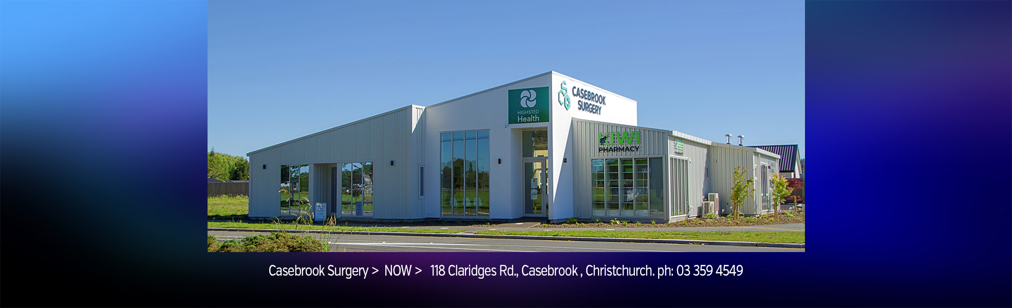 Casebrook Sugery 118 Claridges Road Casebrook Christchurch3