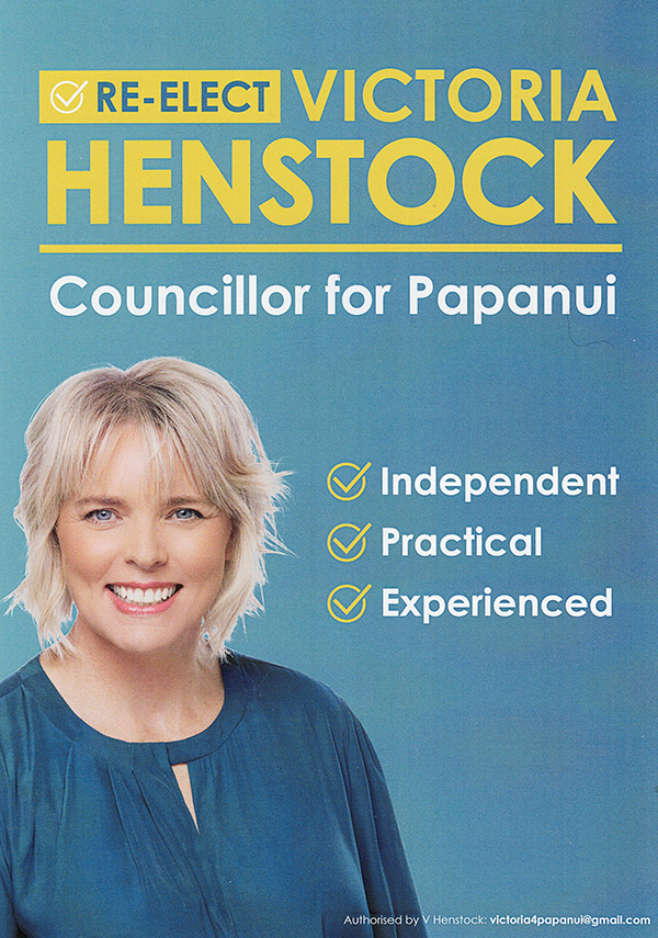 Re Elect Victoria Henstock Papanui Christchurch