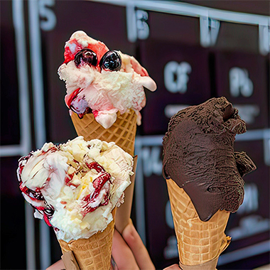 The Gelato Lab 3 Cones