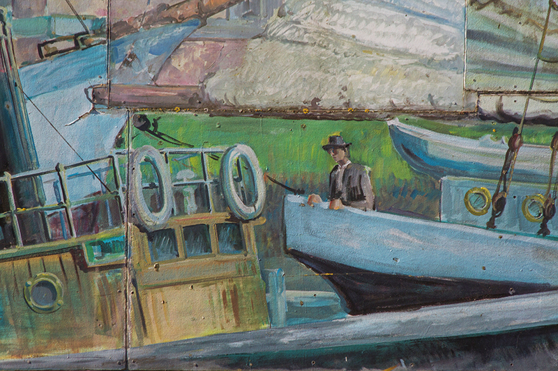 Time of Sails G Mudge Mural Close Up Man 800x533