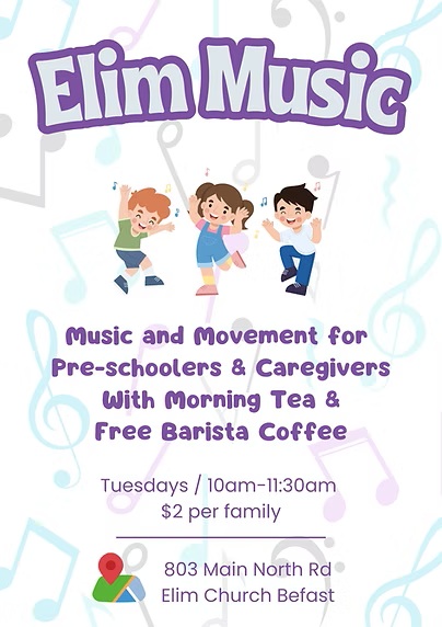 Elim Music Poster flier