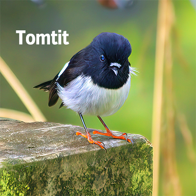 NZ Biird Tomtit 400 sq
